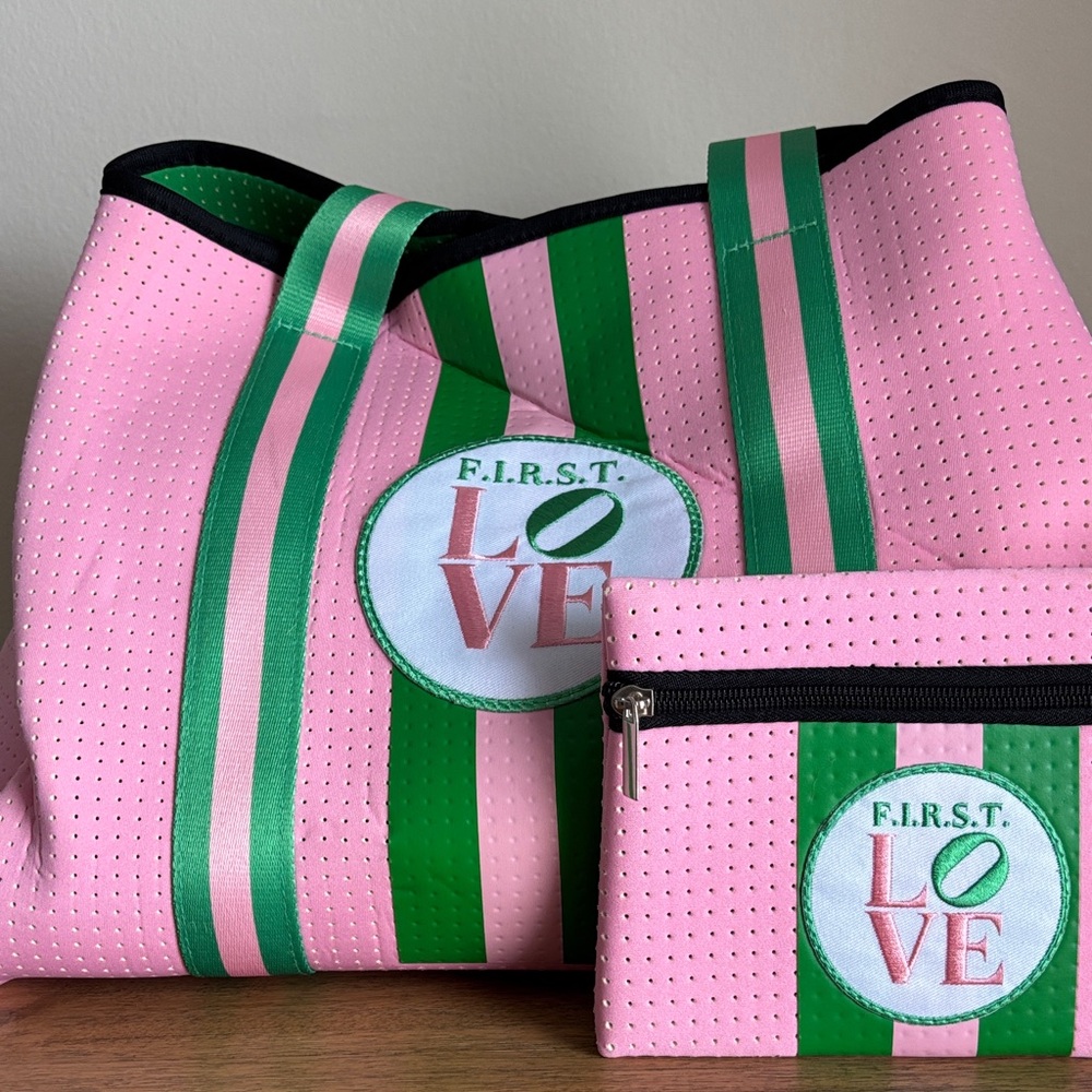 *Sorority Members Only* NARC Neoprene Tote Bag with Pouch